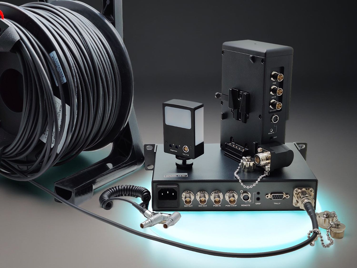 ​Fiber optic Transmission and remote control system/100m cable included.