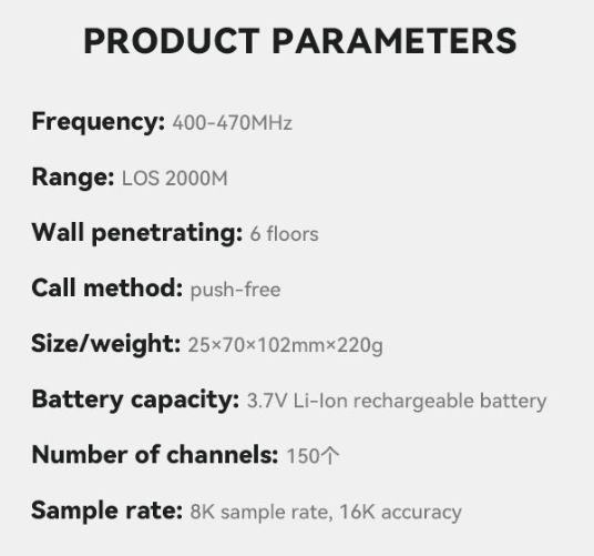 Wireless Full-Duplex Intercom System PT320