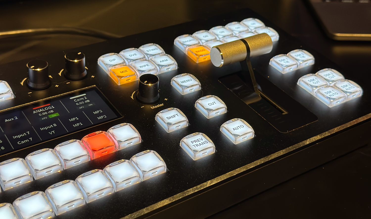 Control Panel, CP 50B #ATEM with LCD Display,#Bitfocus #Companion compatible.