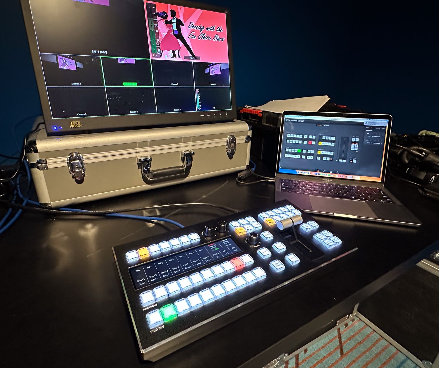 Control Panel, CP 50B #ATEM with LCD Display,#Bitfocus #Companion compatible.