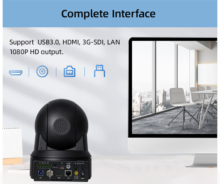 PTZ CAMERA UH62DVN, Sensor 1/2.8",4k HDMI