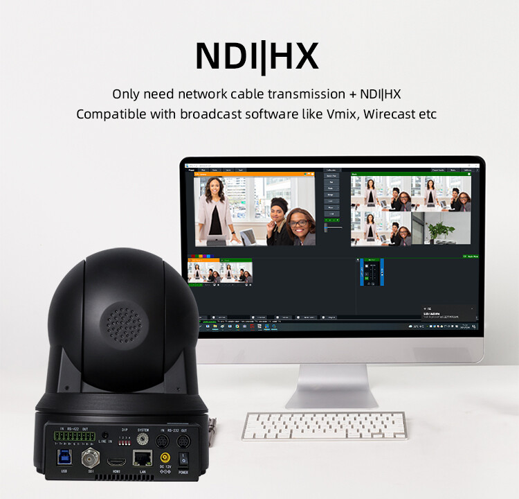 PTZ CAMERA UH62DVN, Sensor 1/2.8",4k HDMI