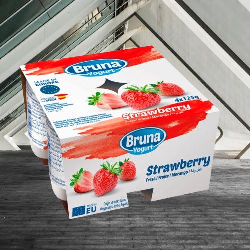 Yogurt - Strawberry Bruna (4X125g)
