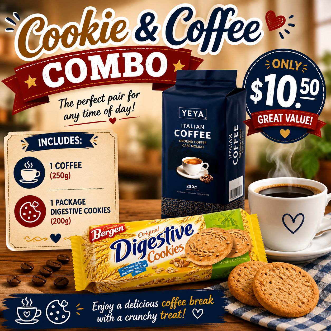 Cookie &amp; Coffee Combo