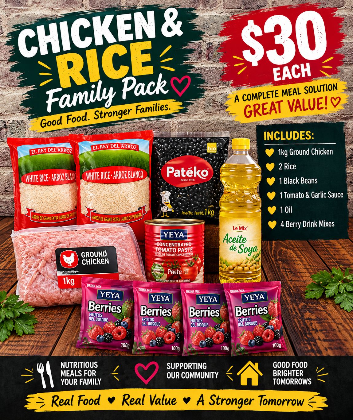 Chicken &amp; Rice Family Pack