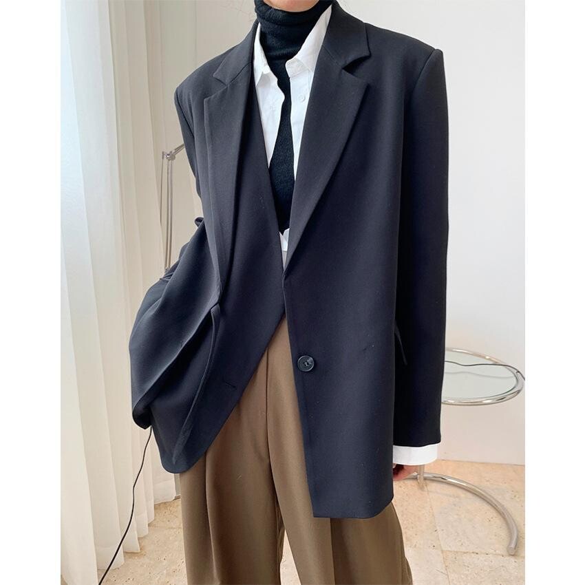 Spring new blog design sexy double door with contour suit jacket loose thin comfortable clothes women