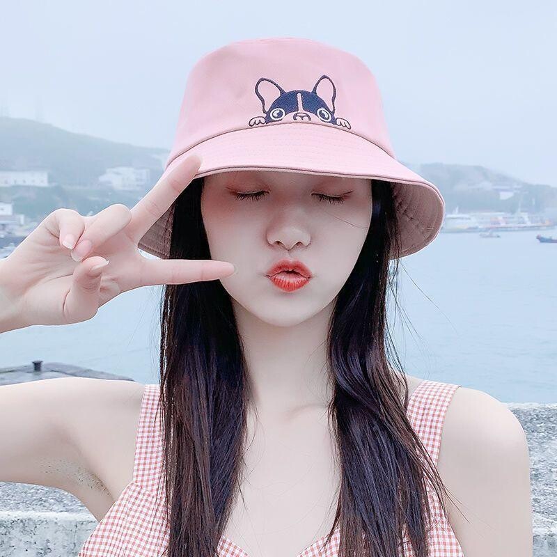 Summer new fisherman hats female Japanese and Korean literary sunscreen hats outdoor sun sunshade cap printing fisherman cap wholesale