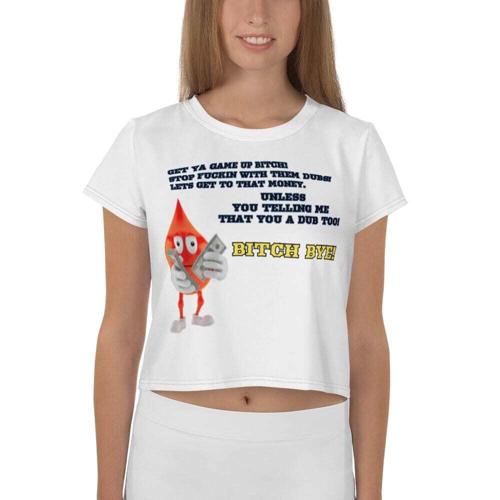 CARTERBRITO URBAN FASHION’S: GET YA GAME UP Women’s Crop Tee Shirt