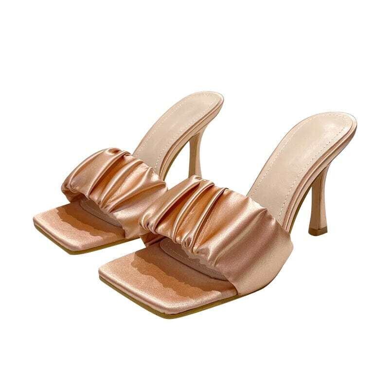 Xiamen Zhining: Women's High Heel Shoe Summer Thigh High Silk Outdoors Jelly Heel New Fashion Casual Boot