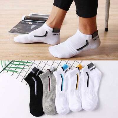 CARTERBRITO: Men's 5 Pairs Mesh Breathable Ankle Socks