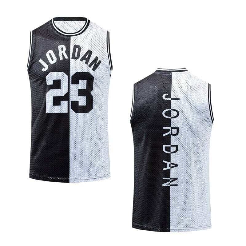 Wholesale Sports Jersey Vest Men'S Mesh Jordan Basketball Suit Quick Dry Loose Large Elastic Running Fitness Jersey
