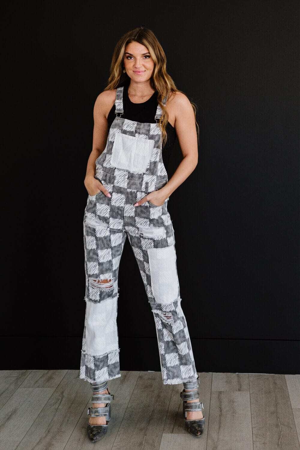 POL Finish Line Patched Overalls