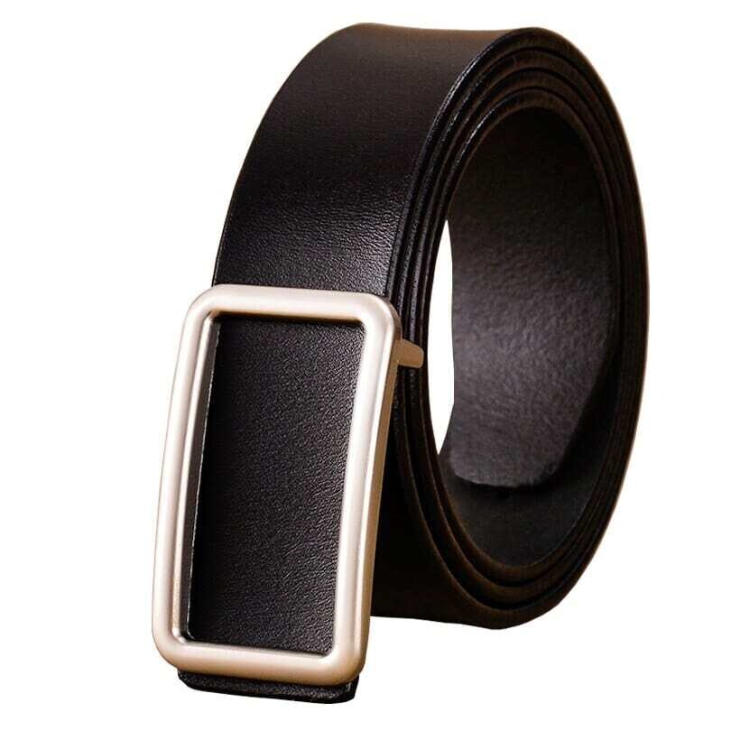 Genuine Leather Belts for Women Fashion Designer Pin Buckle Ladies Girdle Quality Second Layer Cow Skin Female Jeans Strap Blue