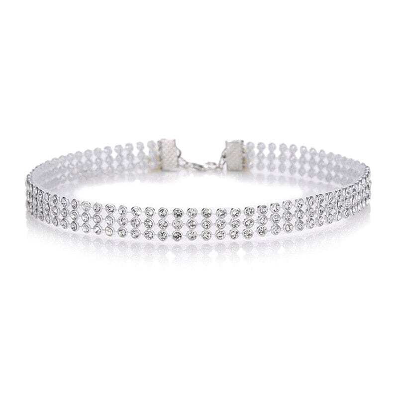Women's New Crystal Rhinestone Choker Necklace