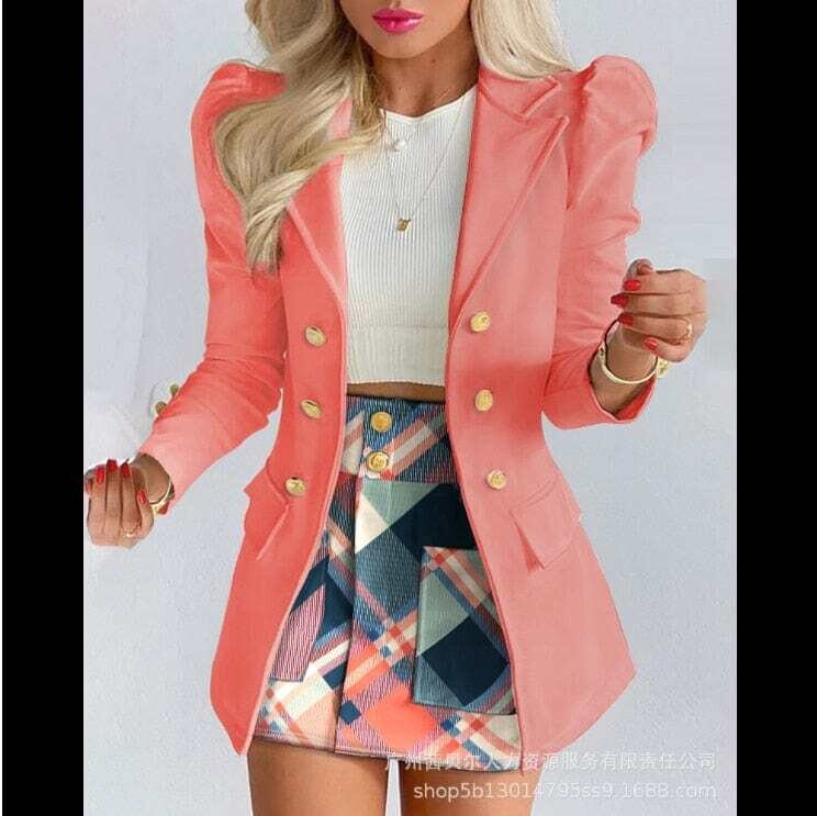 Blouse and Mini Skirt Suit