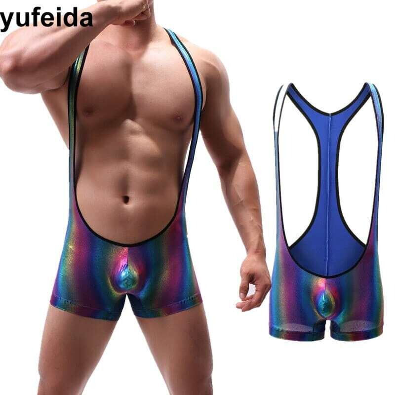 YUFEIDA: Men's Wrestling Singlet Leotard Jumpsuit  Bodysuits Underwear