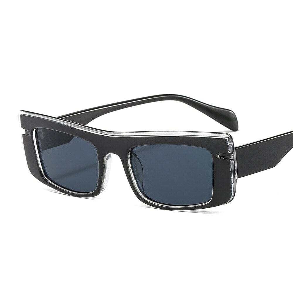 GIFANSEE: Unisex Small Rectangle Sunglasses Travel Square Vintage Retro Oculos Frame Shades UV400