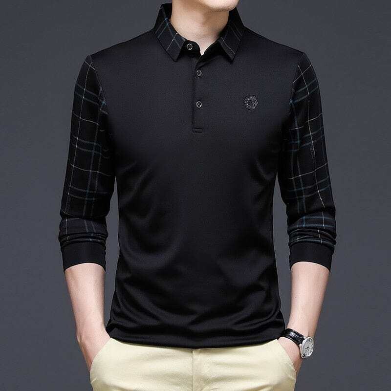 MANTORS: Men's Casual Polo Shirt Long Sleeve  Slim Fit