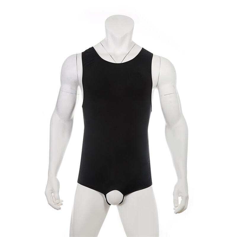 Open-butt g-string bodysuit for men Exotic Jockstraps Penis Ring Backless Leotard Strap