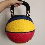 New Funny Round Basketball Shape Chain Crossbody Bags