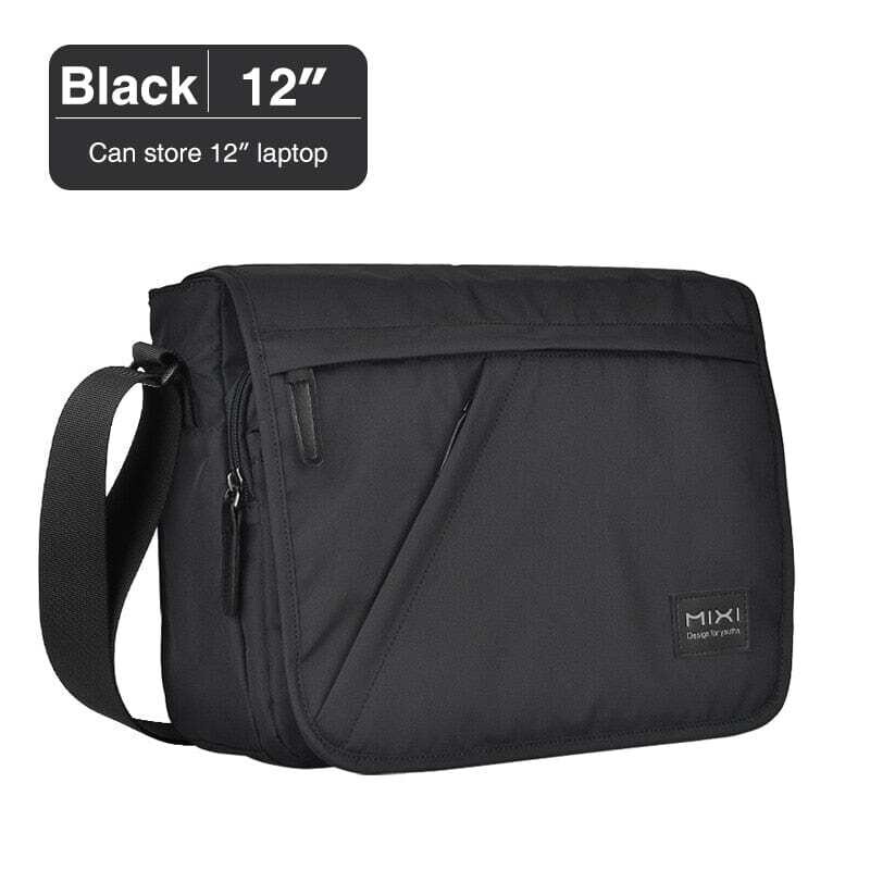 Men's Maxi Fashion Casual Shoulder School Bags Black Blue Gray