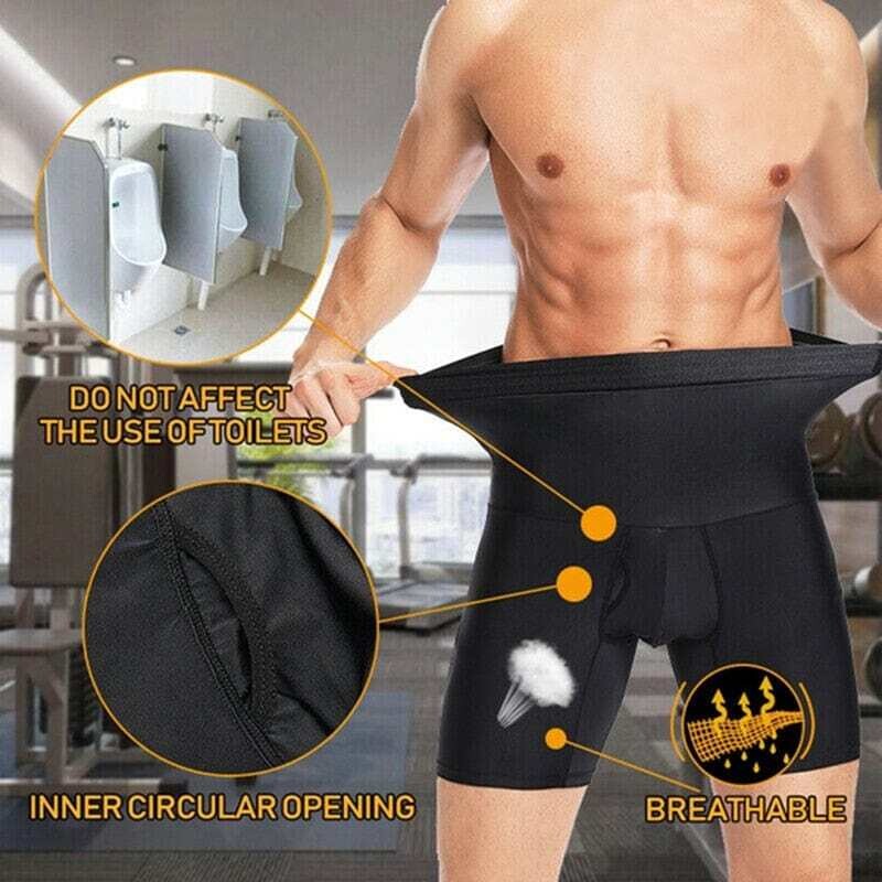 Men's Shapers Boxer Brief Slimming Body Shaper Shorts 