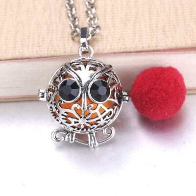 Owl Aromatherapy Diffuser Necklace Jewelry Perfume