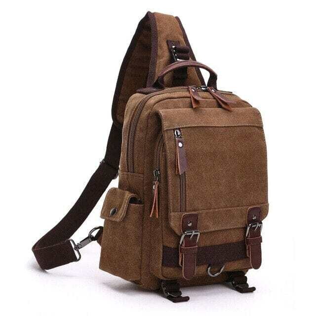 IGETBAG: Unisex Small Canvas Multifunctional Backpack Handbags