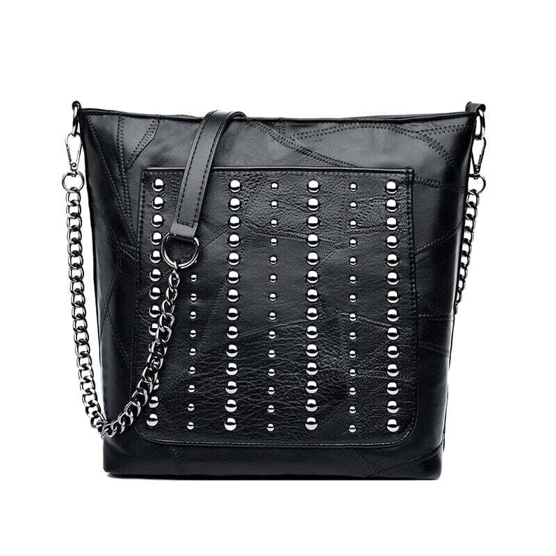New Fashion Rivet Crossbody Bag Luxury Large Shoulder Bags Sac A Main