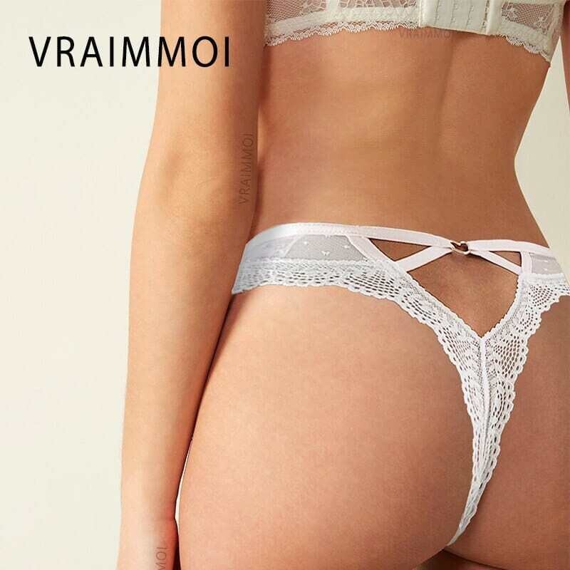Lace Thongs for Women Breathable Soft Underwear Sexy Lingerie Plus Size Pants