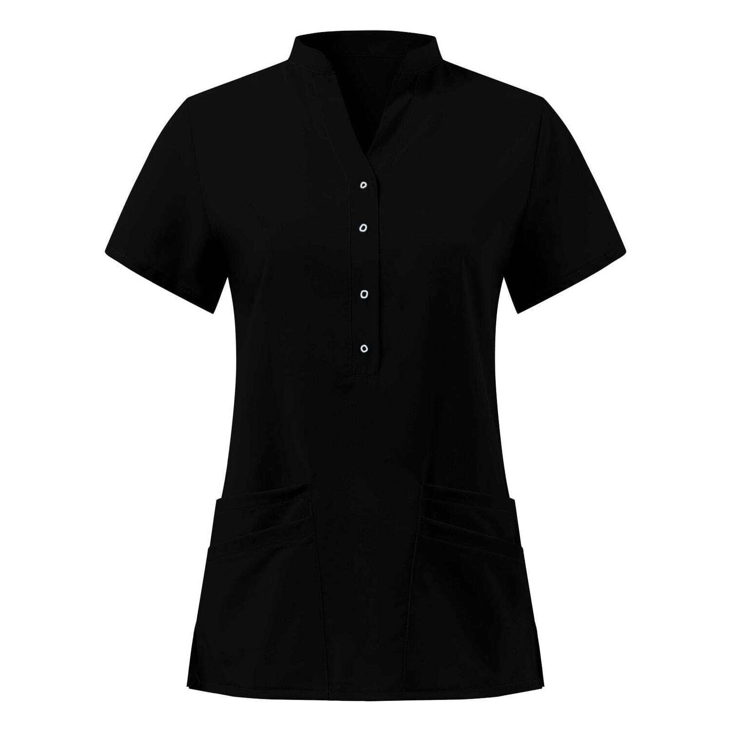 Solid Summer Beauty Uniforms for Workwear Spas Waitresstops A50 Beautician Scrub Tops