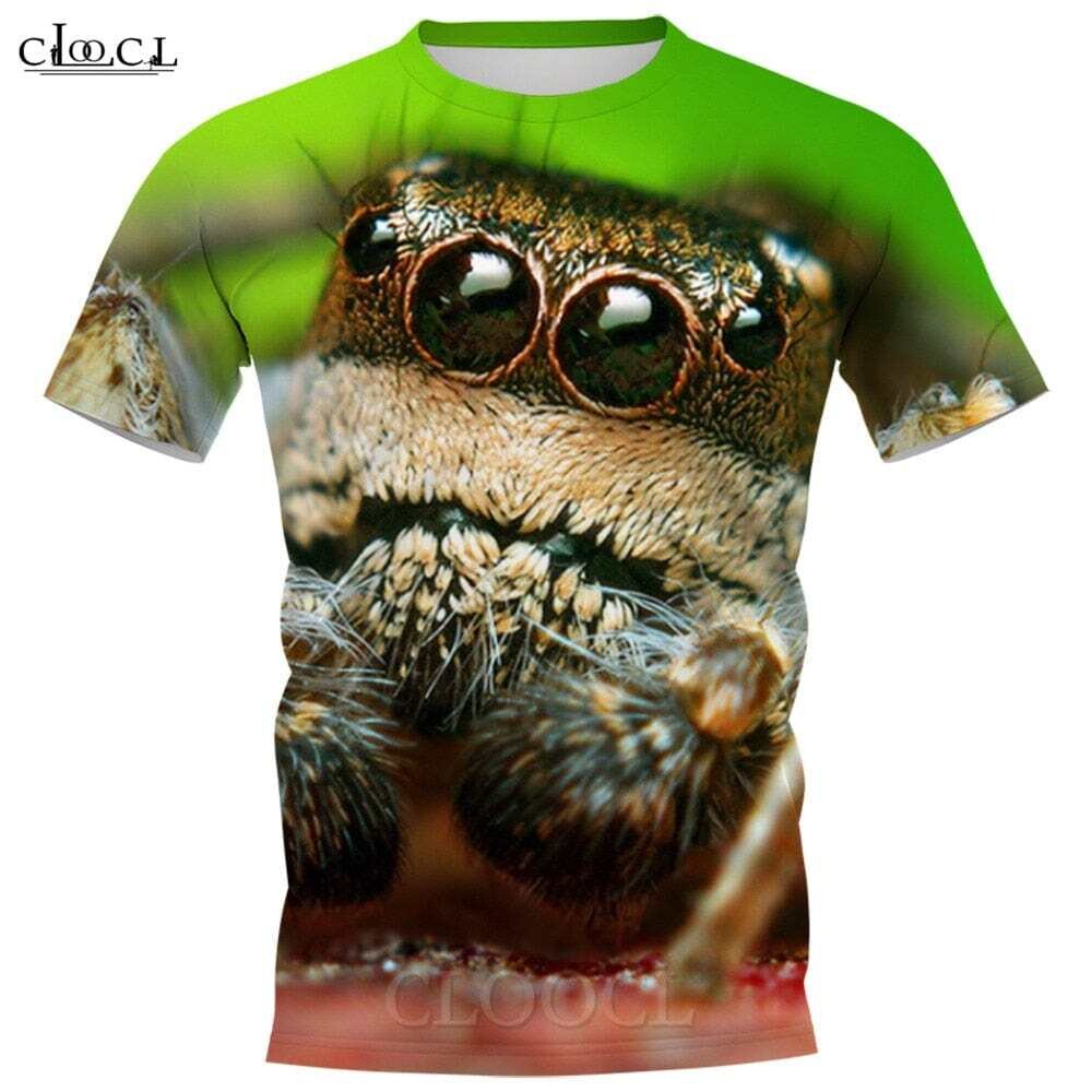 CLOOCL Love Spider T-shirts 3D Graphic Cute Animal Insect Printed Tees Fashion Men Pullovers Harajuku Streetwear Dropshipping