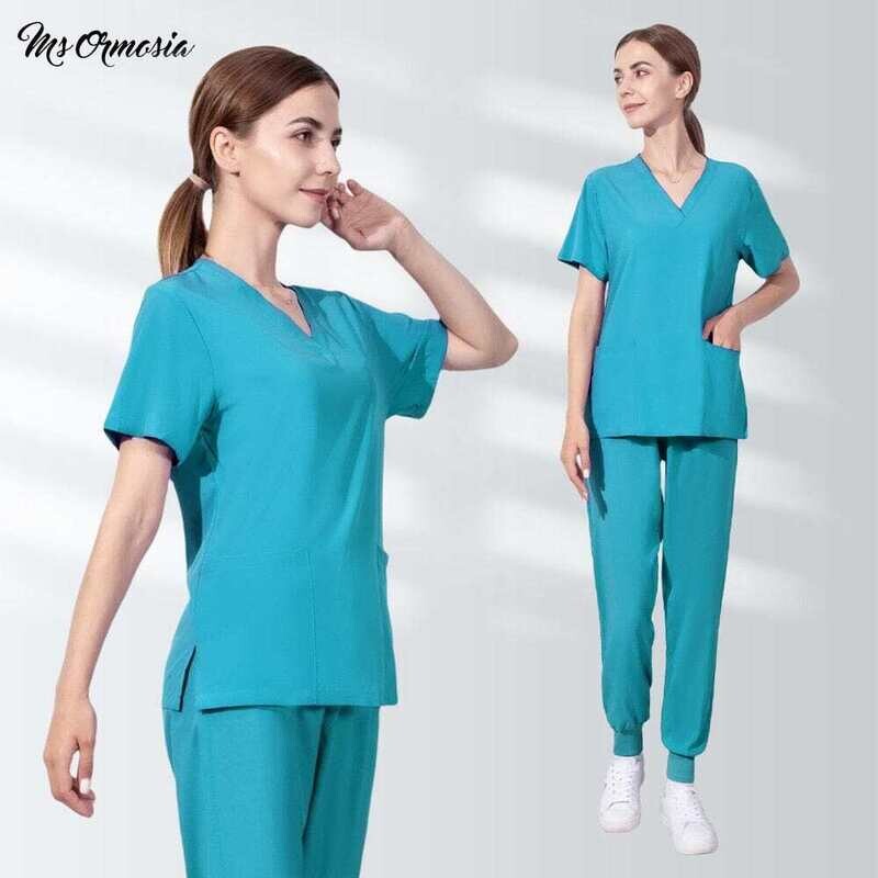 Thin and Light Medical Surgical Uniform Pet Grooming Hospital Workwear Nurse Uniforms