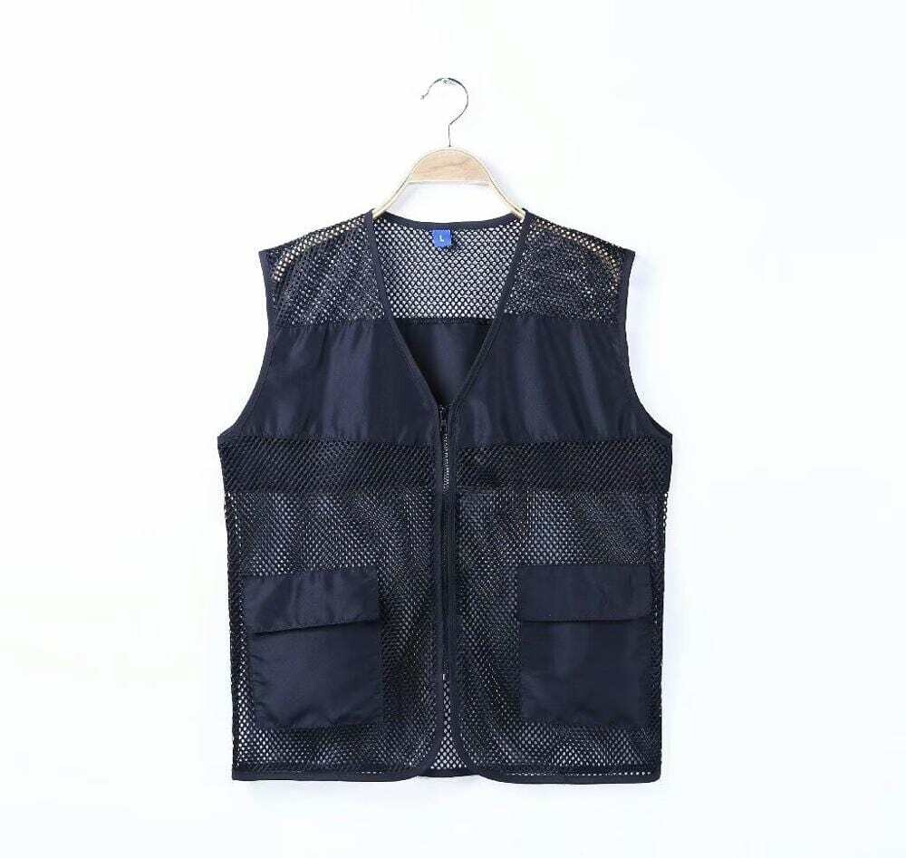 Customized Design Vests Print Your Own Logo Men Women Sleeveless Work Vest Workwear Solid Company Uniform Male Safety Clothes