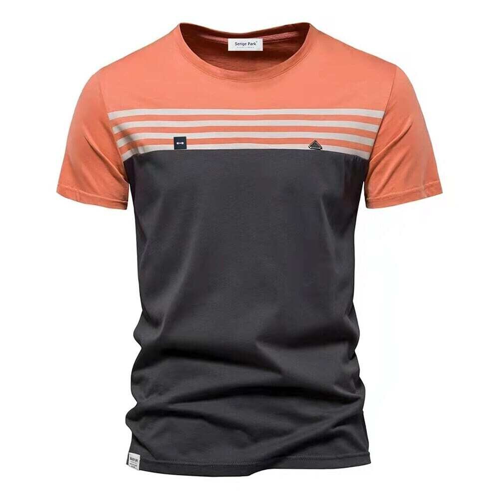 Men's high-quality new design serige park with print round-neck t-shirt for france cotton material classical fashion.