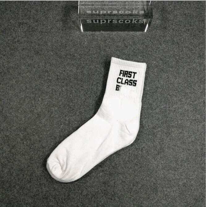 I can't breathe socks sox Funny Letter Halajuku Skate Socks Hosiery Casual black-and-white socks