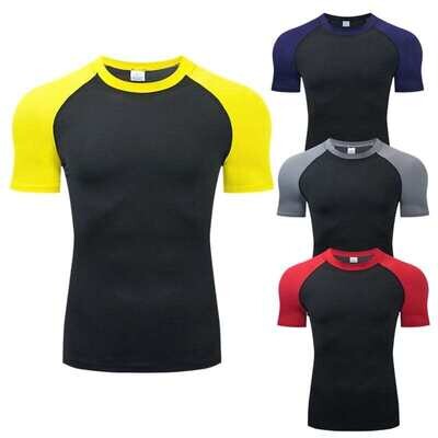 Men's Quick-Dry Running T-Shirt Compression T-Shirts Soccer Fitness Shirts Men's Jersey