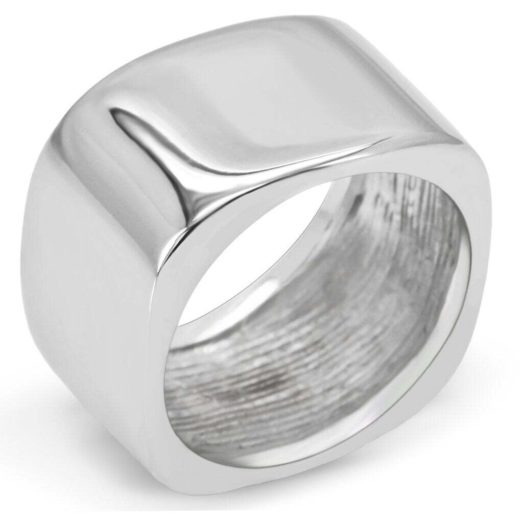 TK208 - High polished (no plating) Stainless Steel Ring with No Stone