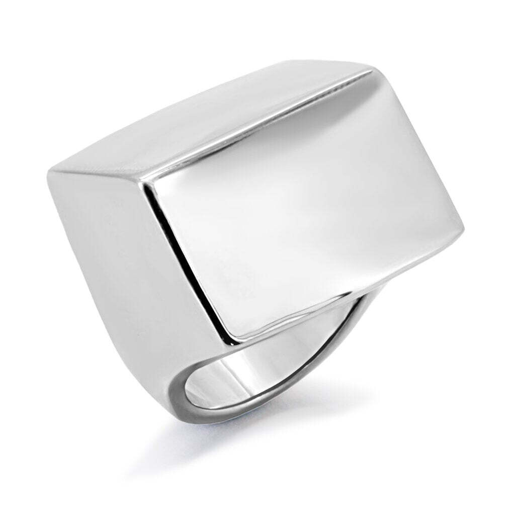 TK134 - High polished (no plating) Stainless Steel Ring with No Stone