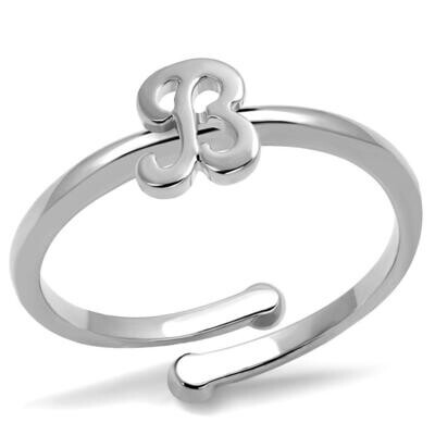 LO4025 - Rhodium Brass Ring with No Stone