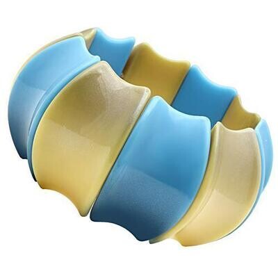 VL040 -  Resin Bracelet with Synthetic Synthetic Stone in Multi Color