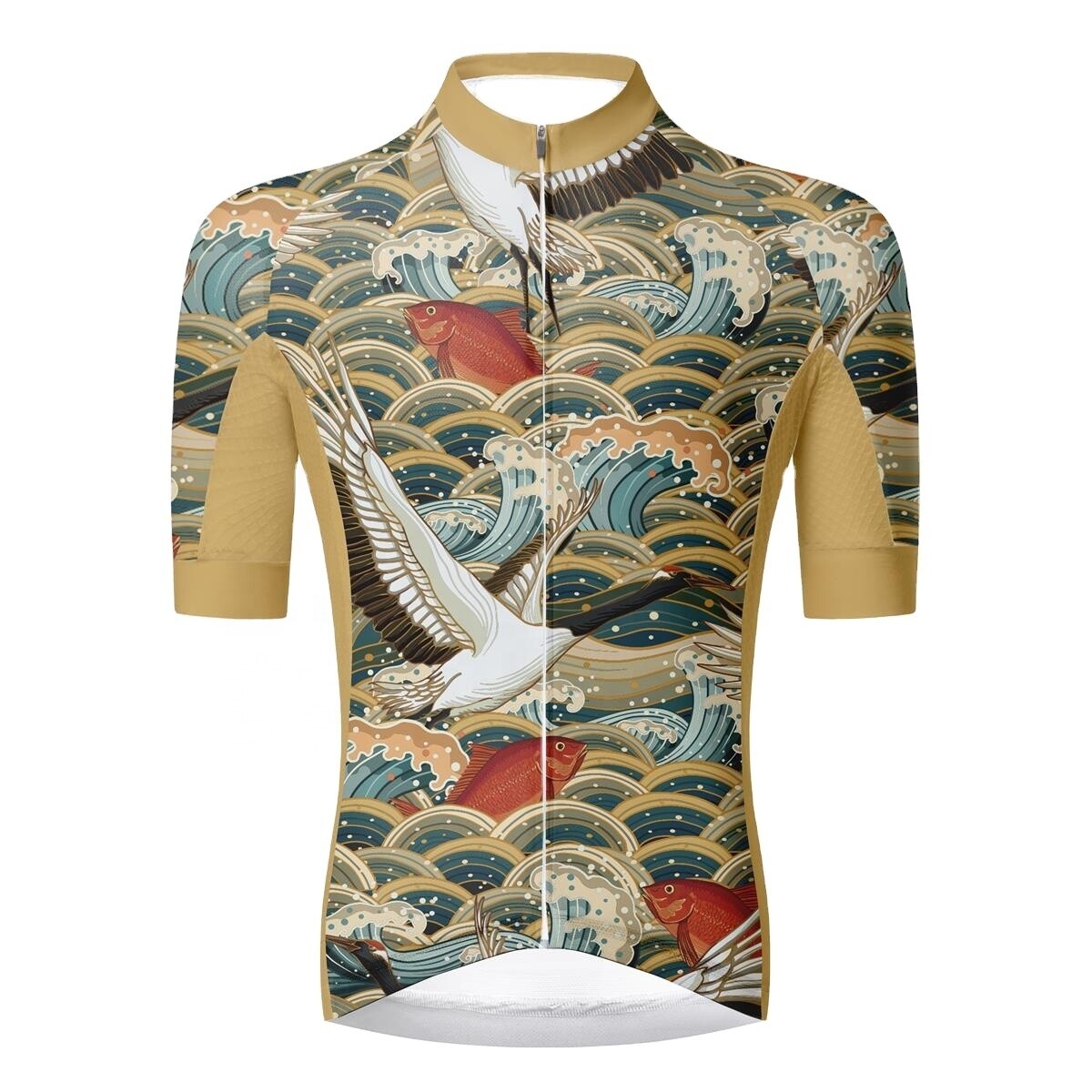 HIRBGOD Mens Pro Cycling Jersey Best Shirts Dye Sublimation Print Bike Wear