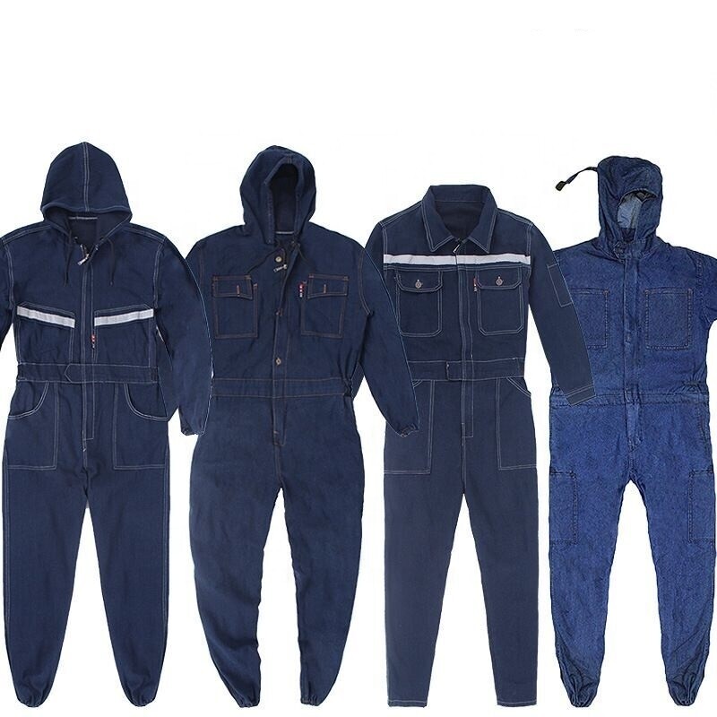 Employee boiler suits safety workwear jacket uniform shirts workshop welding suit mechanical overalls