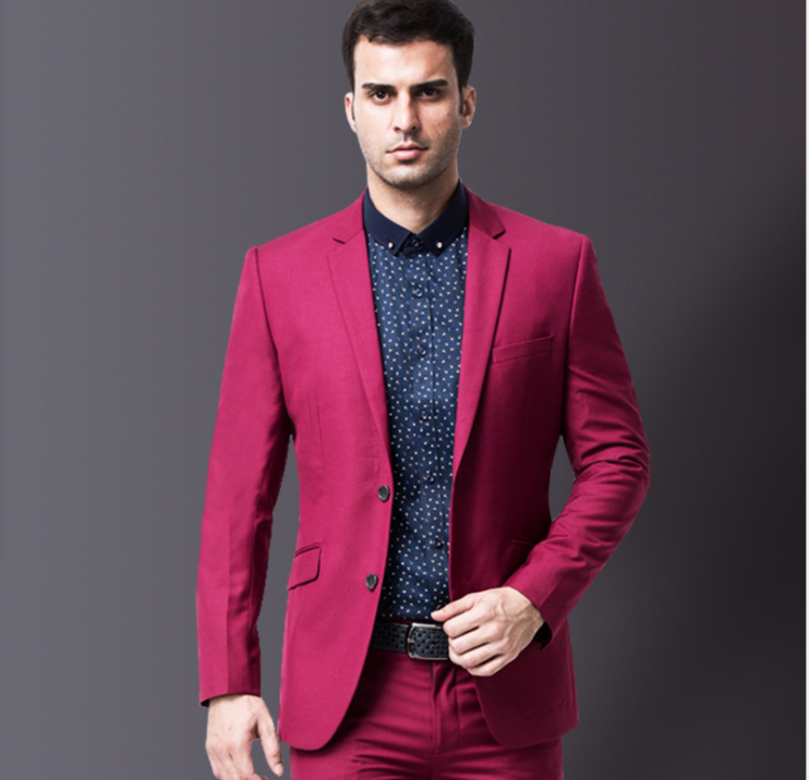 Men's Blazer Slim Fit Business Suit Jacket