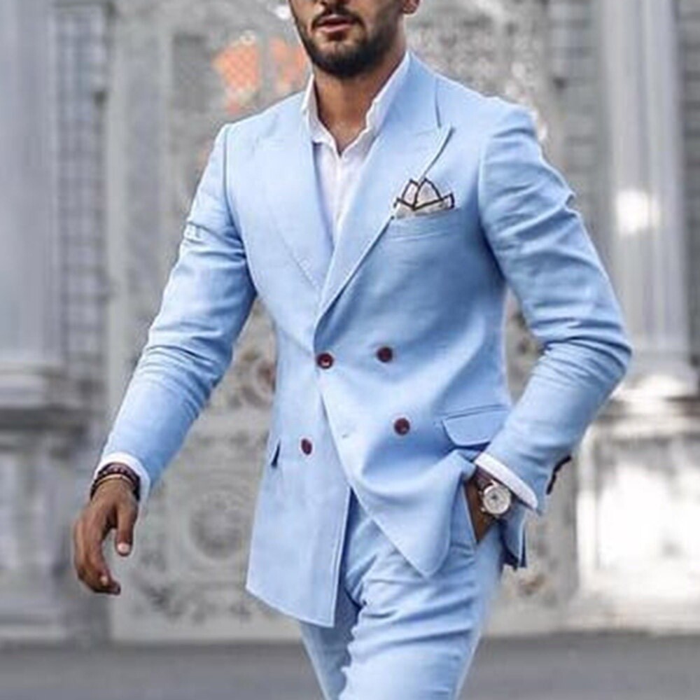 Ba001 Plus Size Men'S Suits And Blazers Spot Casual Mid Slit Lapel Collar Business Slim Fit Suits