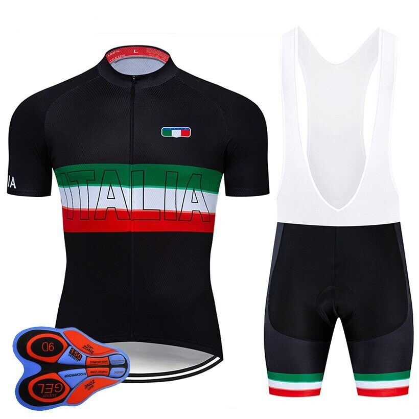 Pro Team Italia Cycling Clothes 9D MTB Uniform Short Maillot Culotte