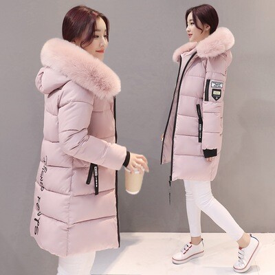 Slim, long, down coats for women with hoods, warm and fashionable.