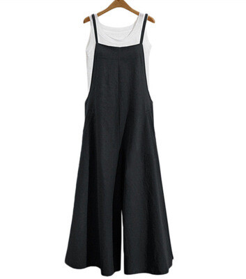 HOT Fashion Women's Tank Strappy Loose Baggy Dungarees Overalls S-5XL