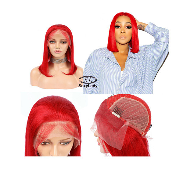 lace front transparent hd lace bob wigs human hair colored human hair wigs wholesale customize human hair bob wigs