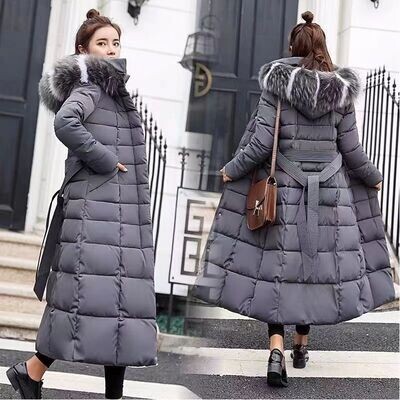 YiXin Women's Coats Outside Wear Overcoat Winter Thick Warm Korean Style Coat Woman's Long Overcoat For Women
